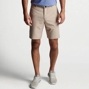 Peter Millar Salem performance short 35 khaki crown sport golf shorts timeless
